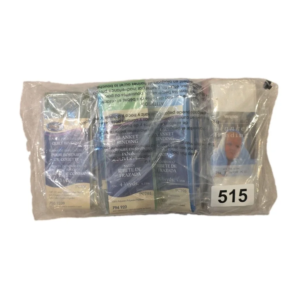 Lot of 11 Wrights Satin Blanket Quilt Binding Assorted Colors NEW